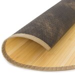 Tapis bambou 90 cm rond Naturel Clair