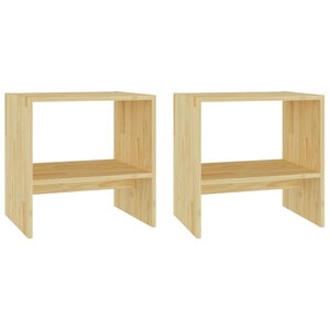 vidaXL Tables de chevet 2 Pièces 40x30 5x40 cm Bois de pin massif
