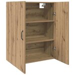 vidaXL Armoire suspendue chêne artisanal 69 5 x 34 x 90 cm