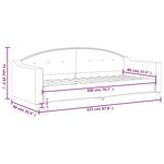 vidaXL Lit de repos noir 80x200 cm tissu