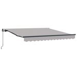 vidaXL Store manuel rétractable Gris clair 350x250 cm