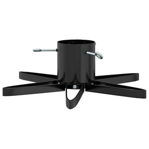 vidaXL Pied de Sapin de Noël 1.73 Noir 50 x 50 x 15 5 cm Acier