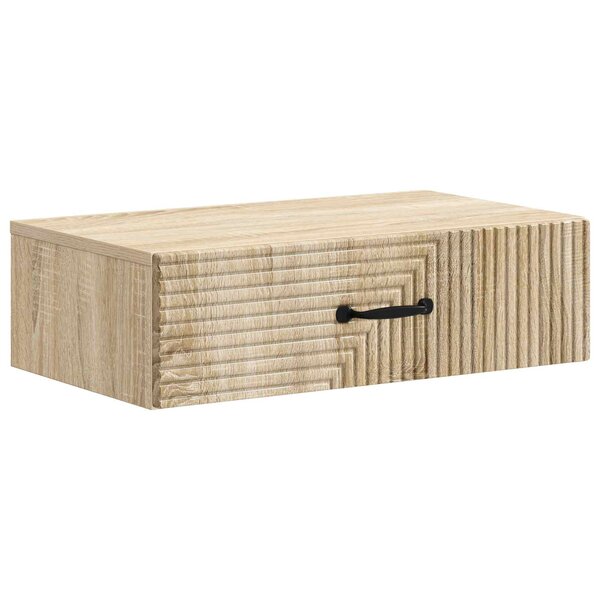 vidaXL Table d'appoint murale 59 x 34 5 x 17 cm Bois d'ingénierie