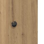 vidaXL Meuble de salle de bain avec porte-rouleau chêne artisanal