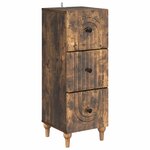 vidaXL Armoire à tiroirs Chêne fumé 33 x 34 5 x 90 cm