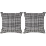 vidaXL Jeu de coussin 2 Pièces Velours 45 x 45 cm Gris