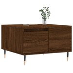 vidaXL Table basse chêne marron 55x55x36 5 cm bois d'ingénierie