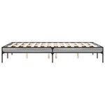vidaXL Cadre de lit sans matelas sonoma gris 120x190 cm