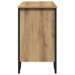 vidaXL Meuble de Lavabo de Salle de Bain avec étagère Chêne artisanal