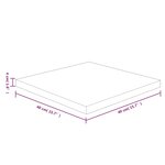 vidaXL Dessus de table carré Marron foncé 40x40x4 cm Bois chêne traité