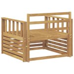 vidaXL Canapé d’extérieur Bois d'Acacia Massif Blanc