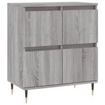 vidaXL Buffets 2 Pièces sonoma gris bois d'ingénierie