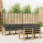 vidaXL Ensemble de canapés d'extérieur 8 Pièces Blanc et anthracite