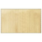 vidaXL Tapis rectangulaire naturel clair 60x100 cm bambou
