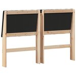 vidaXL Tête de lit capitonnée Noir 135 cm Pin massif