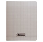 Cahier piqué POLYPRO 24x32 cm 48p séyès 90g Gris CALLIGRAPHE