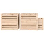 vidaXL Ensemble de boîtes de jardin 3 Pièces bois de pin massif