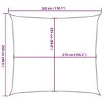 vidaXL Voile d'ombrage 160 g/m² Marron 2 5x3 m PEHD