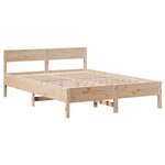 vidaXL Cadre de lit sans matelas 160x200 cm bois massif de pin
