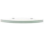 vidaXL Étagères d'angle 2 Pièces et supports Verre Transparent 25x25 cm