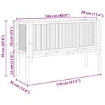 vidaXL Jardinière surélevée Marron 110 x 35 x 70 cm Bambou
