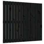 vidaXL Tête de lit murale Noir 95 5x3x90 cm Bois massif de pin