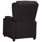 vidaXL Fauteuil Noir Similicuir
