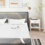 vidaXL Protège-matelas blanc 120x220 cm imperméable
