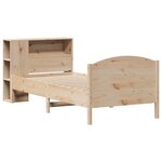 vidaXL Lit bibliothèque sans matelas 100x200 cm bois massif de pin