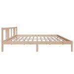 vidaXL Cadre de lit sans matelas bois massif 180x200 cm