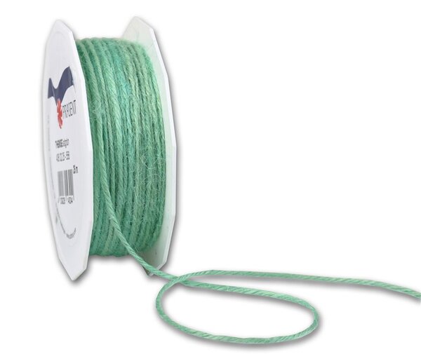 Cordelette jute 25-m-rouleau 2 mm vert sauge