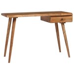 vidaXL Table à écrire Bois d'acacia massif 110 x 50 x 76 cm