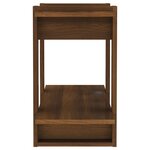 vidaXL Bibliothèque/Séparateur de pièce Chêne Marron 80x30x51 cm
