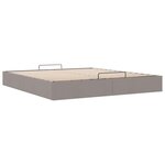 VidaXL Cadre de lit ottoman sans matelas taupe 180x200 cm tissu