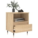 vidaXL Table de chevet chêne sonoma 40x35x50 cm bois d’ingénierie