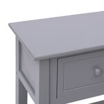 vidaXL Buffet Gris 108x30x76 cm Bois de Paulownia massif