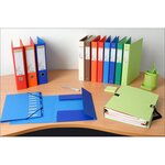 Classeur rembordé papier 4 anneaux 30mm Forever - A4, vert foncé EXACOMPTA