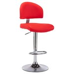 vidaXL Tabourets de bar lot de 2 rouge similicuir