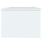 vidaXL Table basse blanc 102x50x36 cm bois d'ingénierie