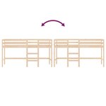 vidaXL Lit mezzanine enfants échelle 90x190 cm bois pin massif
