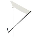 vidaXL Auvent rétractable avec LED 300x150 cm Crème