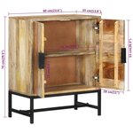 vidaXL Buffet 60x35x75 cm bois massif de manguier
