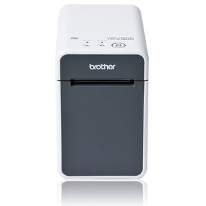 Imprimante d'étiquettes thermique Brother TD2125N USB  LAN - Résolution 203 dpi - Vitesse 152 4 mm - Couleur Blanc/Gris