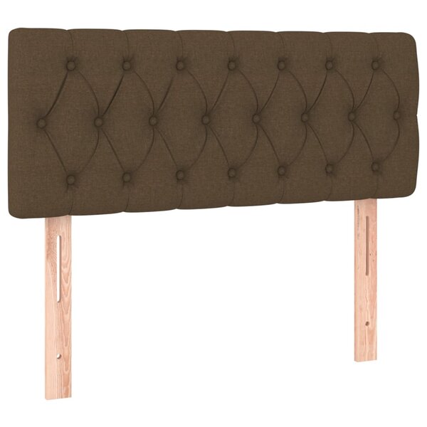 vidaXL Tête de lit Marron Foncé 90x7x78/88 cm Tissu