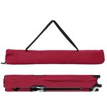 vidaXL Lit de camping pliant Rouge 206 x 76 x 74 cm Tissu Oxford