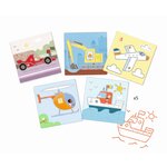 Djeco DJ08819 - Pochoirs Transports