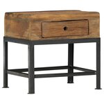 vidaXL Table de chevet 40 x 35 x 40 cm bois de récupération massif