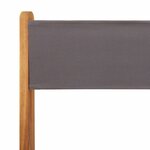 vidaXL Chaises de jardin pliantes lot de 8 tissu et bois massif