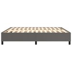 vidaXL Cadre de lit Gris 160x200 cm Similicuir