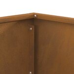 vidaXL Braise Marron 60 x 60 x 35 cm Acier